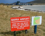 Barra airport and tidal runway