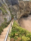 Steps to Whipsiderry beach